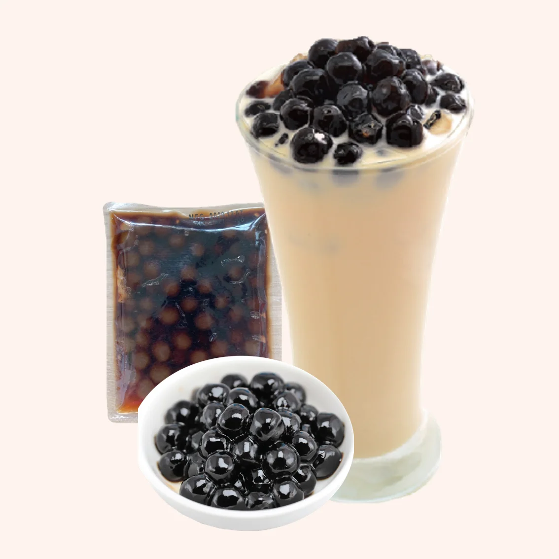 
Taiwan Black Bubble Tea Modified Tapioca 