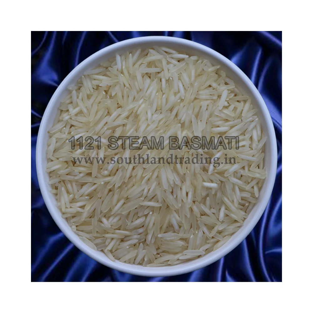 
Premium Quality Extra Long Grain 1121 Steam Basmati Rice Arroz 