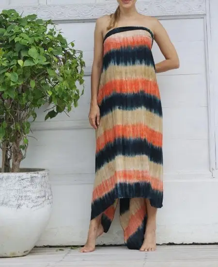 High quality Boho Summer Women Beachwear Wrap Tie Dye Bali Sarong Pareo Swimsuit Cover Up for ladies
