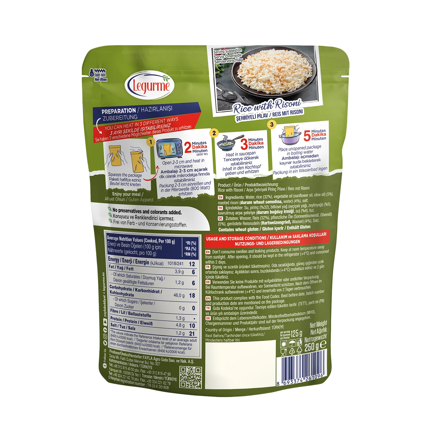 Best Seller Rice With Risoni Wholesale Product | Shelf Life 18 months | Ready to eat | Custom Packaging | Made in Turkey |