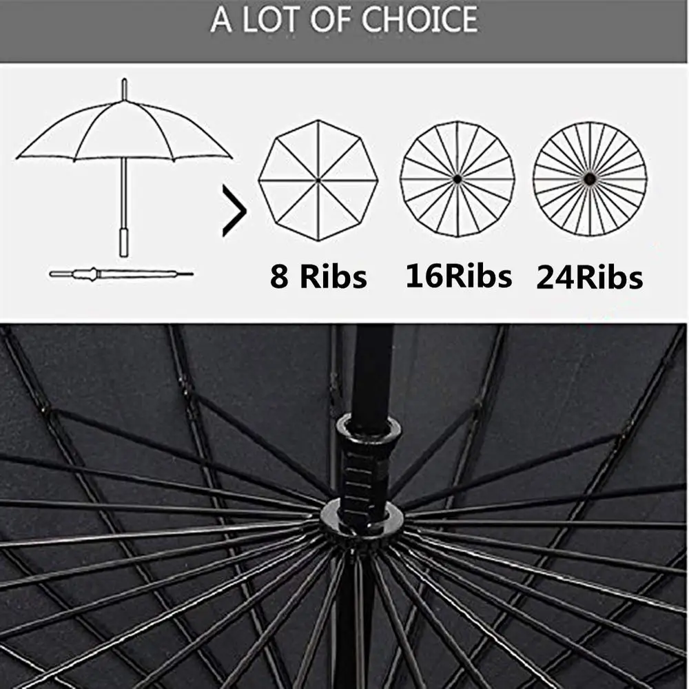 24ribs 16ribs 8ribs big size innovate new creative semi auto japanese katana handle blade runner samurai sword umbrella