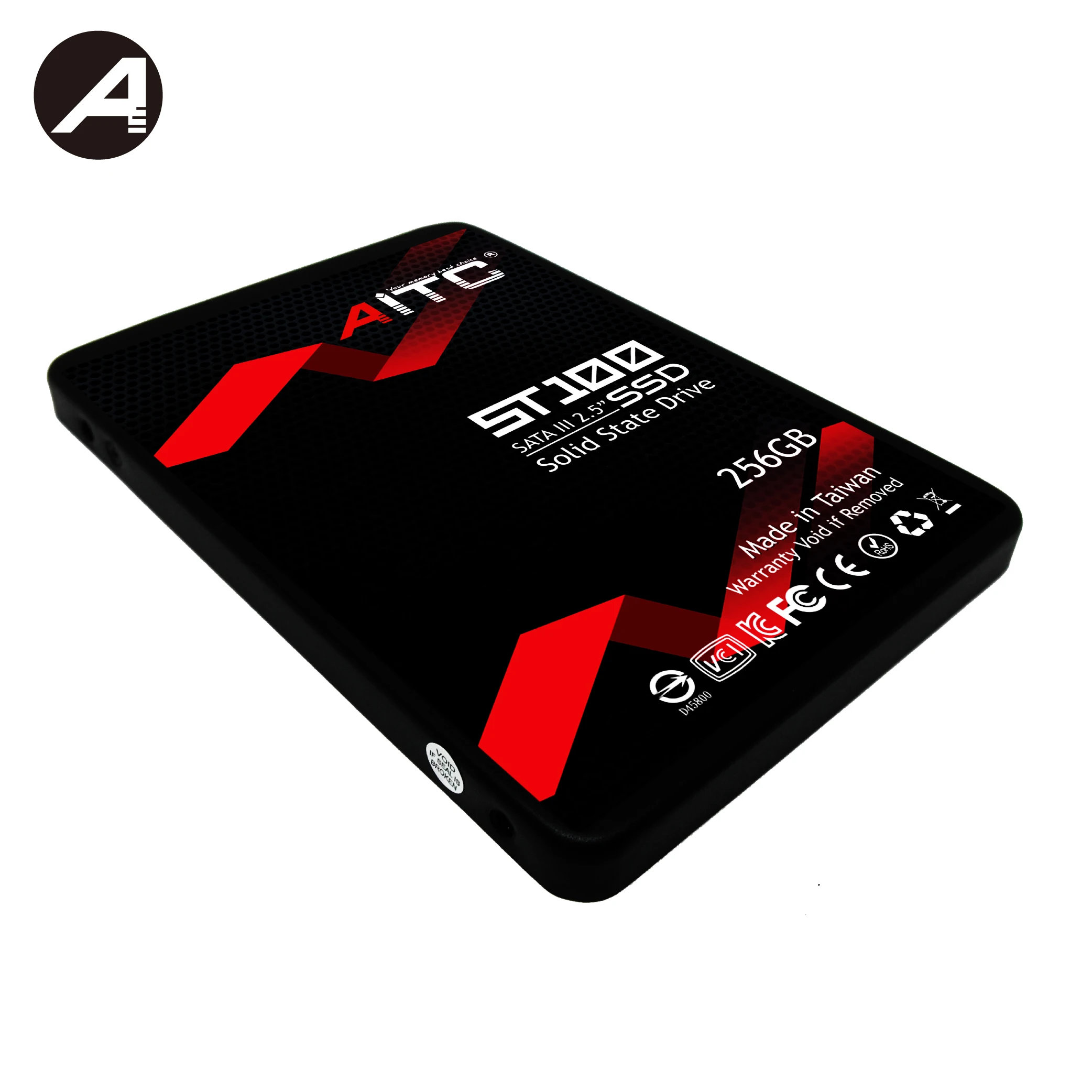 Красный SSD 256 Гб SATA3 2 5