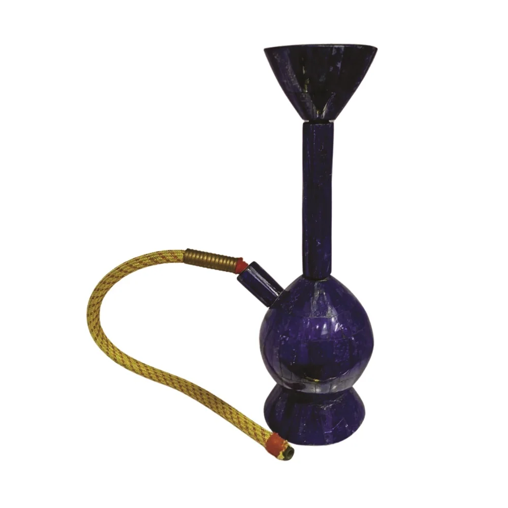 High Quality Natural Lapis Lazuli Handmade Water Pipe Shape Showpiece Polished OEM Gemstone Healing Crystal Craft from Pakistan.