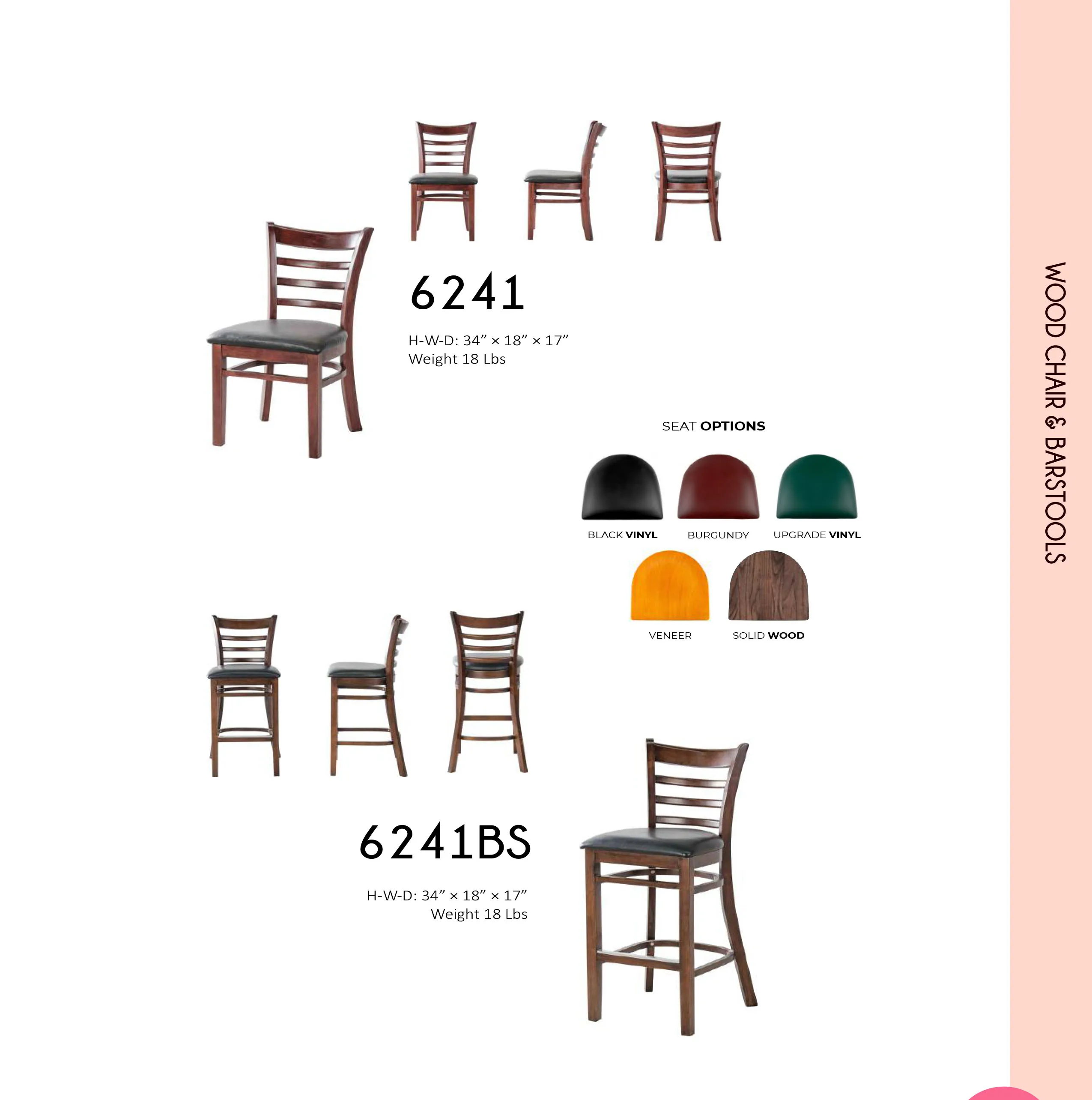 MKLD Wood Ladder Back Chair European Beech Wood Ladder Back Indoor Classic Heavy Duty Uv Finish Side Chair