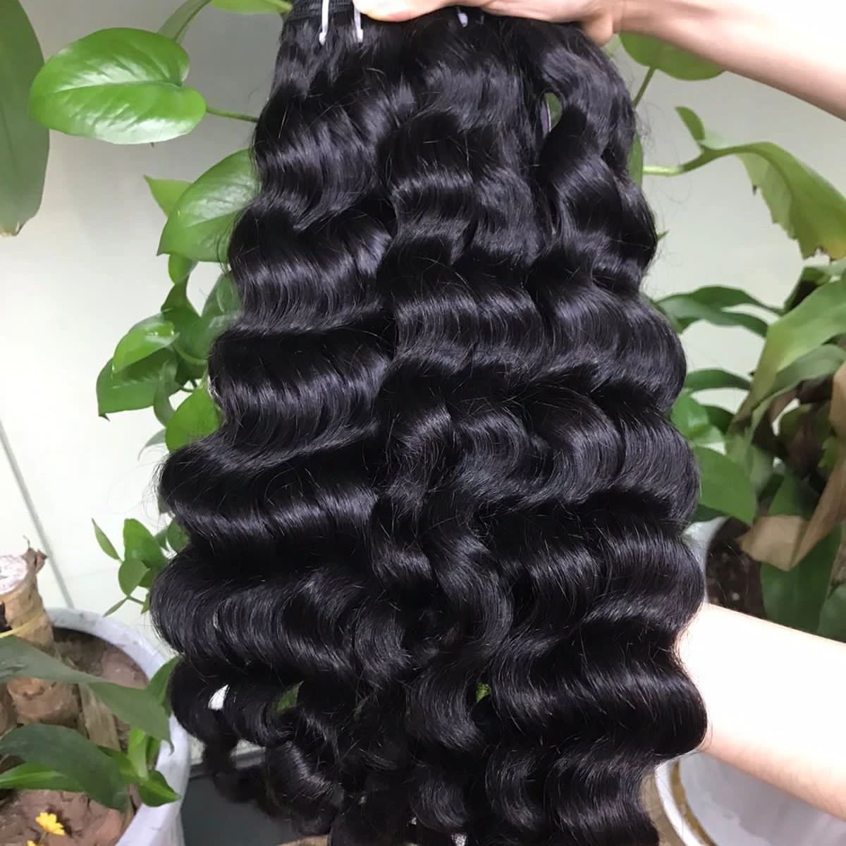 wavy hair wholesale classic wave bundles closures and wigs super double drawn HD lace