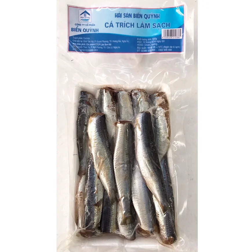 Wholesale Good Quality Good Meat Fresh Air-dried Frozen Seafood Product Whole Cleaned Herring Fish Exported from Vietnam