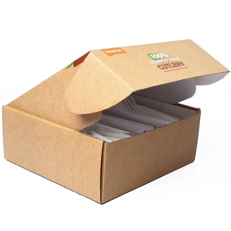 Disposable Corn Starch Biodegradable Plastic Compostable PLA Cutlery Set