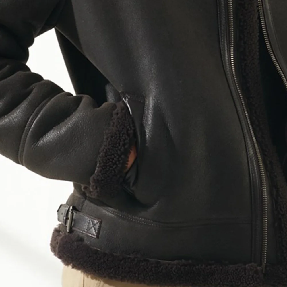 
New model high quality Shearling Jacket winter custom embroidered Shearling Jacket 