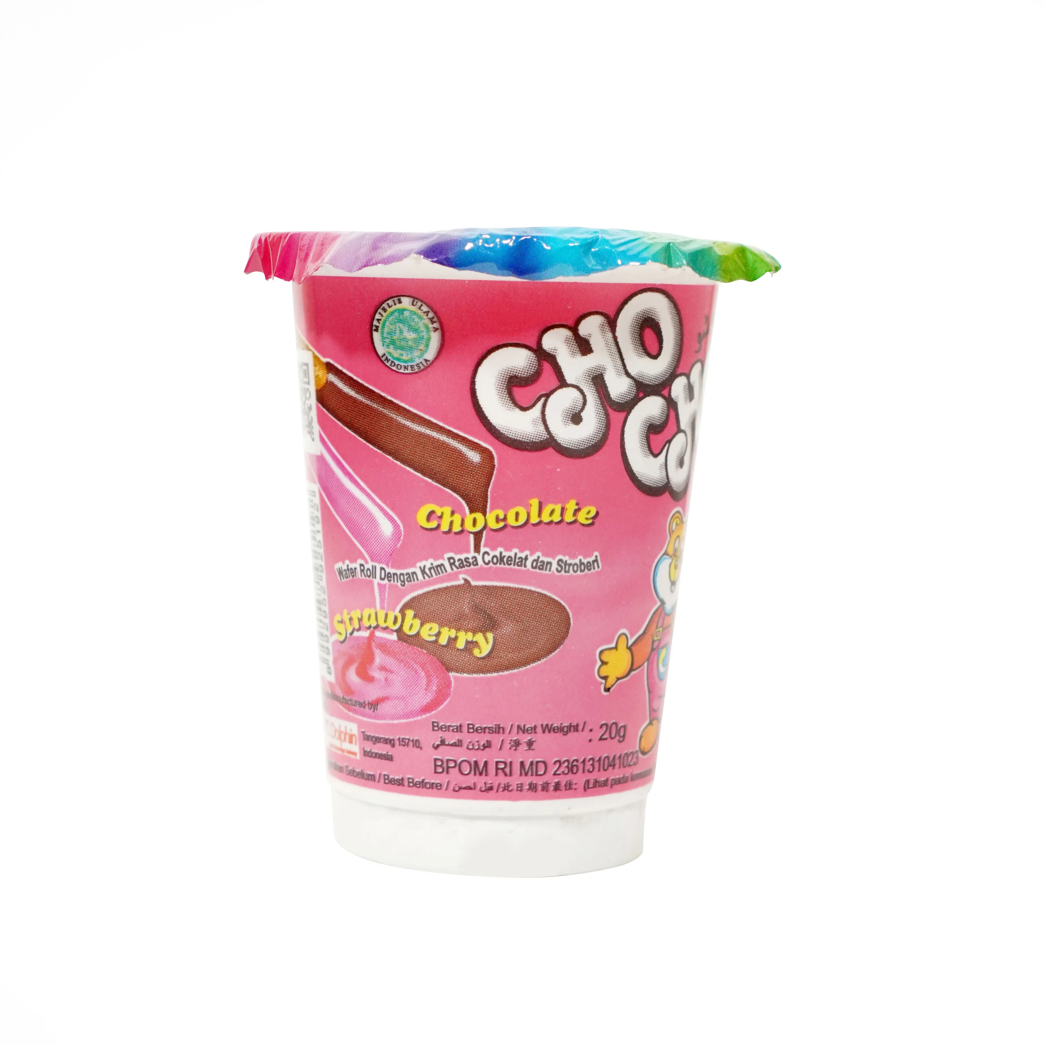 Best Seller Wafer Roll with Dipping Paste Cup Plastic CHO CHO 15 G