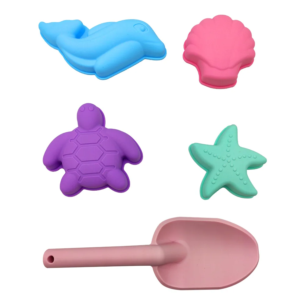 Летние популярные уличные портативные Экологичные детские 100% без бисфенола А пищевые силиконовые пляжные игрушки