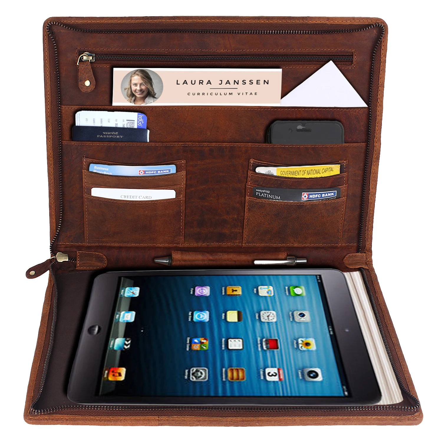 
 Стильное деловое портфель ручной работы, кожаный портфель с верхней отделкой, портфель с надписью, органайзер для iPad, подарок унисекс, оптовая продажа  