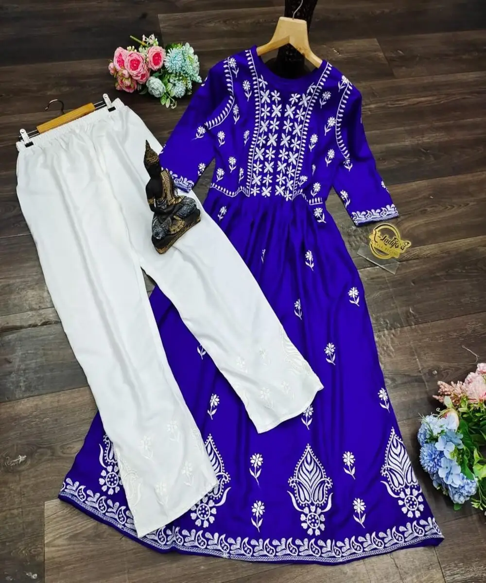 Latest new rich look kurti with beautiful work wholesale lowest price textile market surat