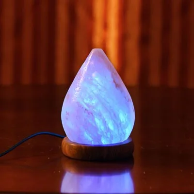 Dealers of Wholesale Himalayan Drop Crafted Table Salt Lamp for decoration - USB wired With LED lights Easily Plugged in & Out