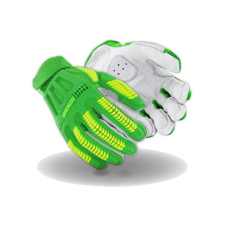 
Best Quality Impact Protective Mechanic Gloves / Anti-Vibration Gloves / Oil & Gas Industries Safety Gloves, Impact Gloves 