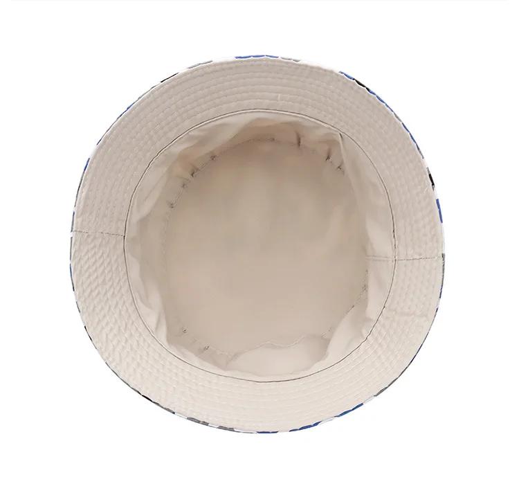 Wholesale custom cotton Beach coconut trees printed bucket fisherman hat