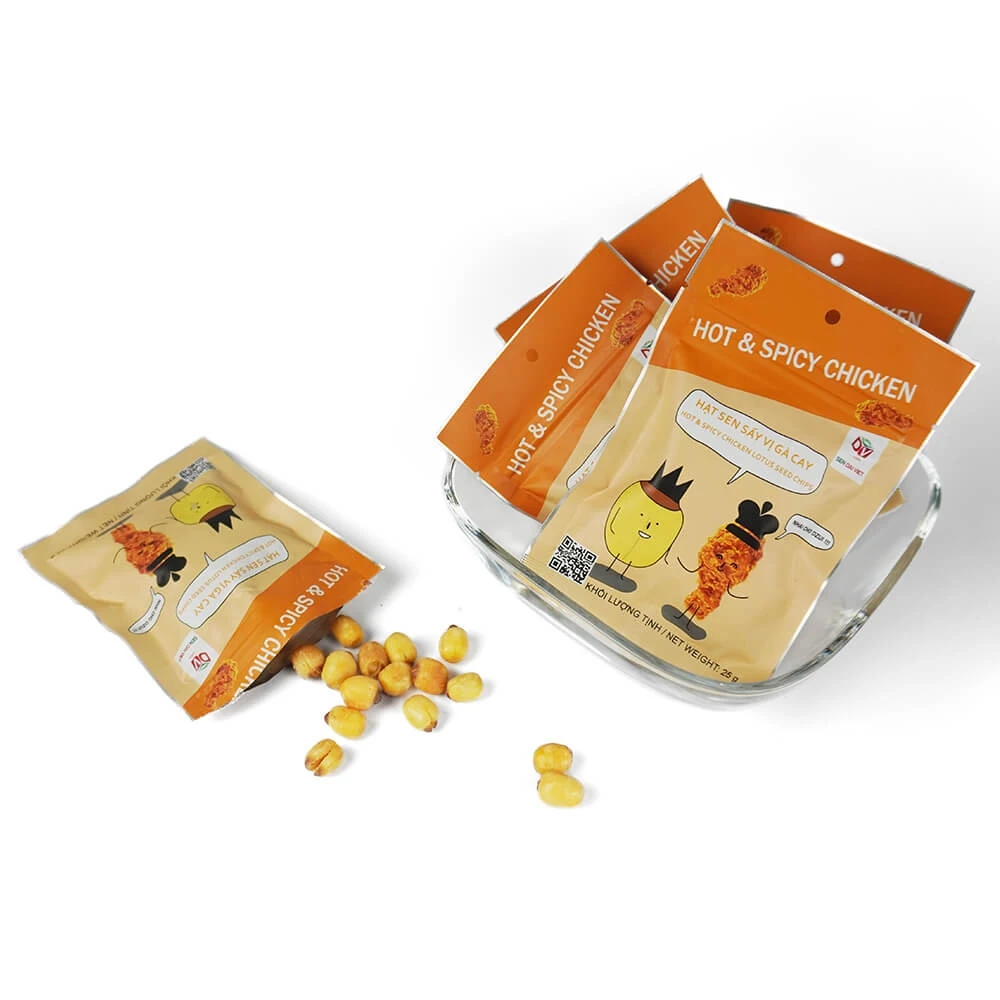 Delicious Crispy Vegetable Snack Healthy Organic Taste Seasoning Hot & Spicy Chicken Lotus Seeds