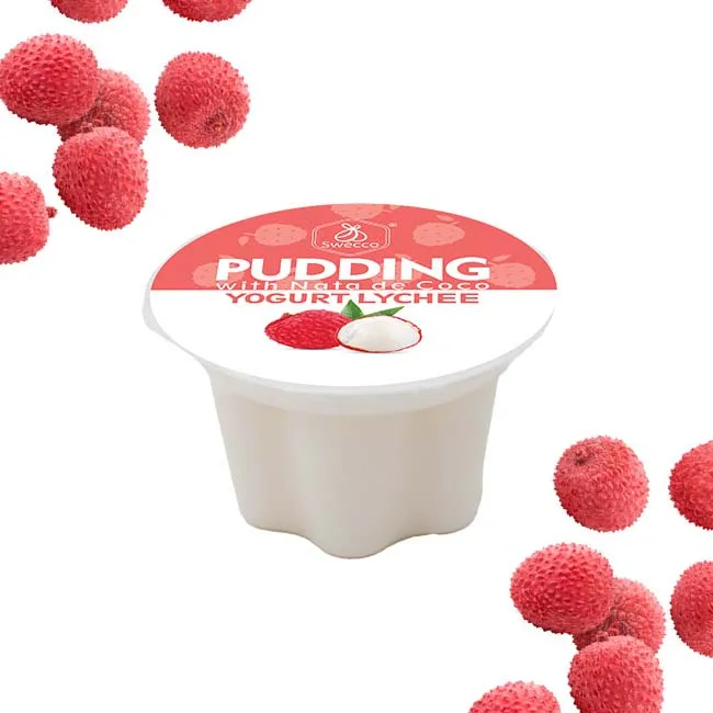 Оптовая продажа личи йогурт пудинг полный Nata Де Коко желе Индивидуальные Десерты чашки лучше всего принести для пикника