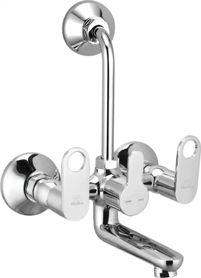 
Best Quality Brass Wall mixer Telephonic with bend foam flow with bend Modern 3 Hole Wall Mounted Faucet Basin Mixer CP 