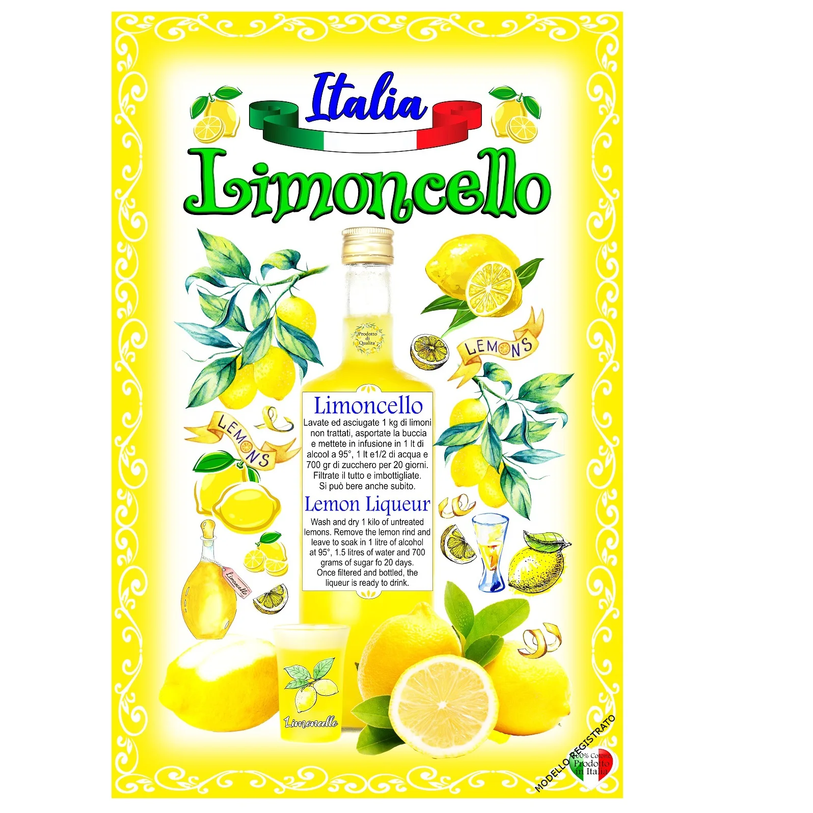 
Italian tea towels in cotton 