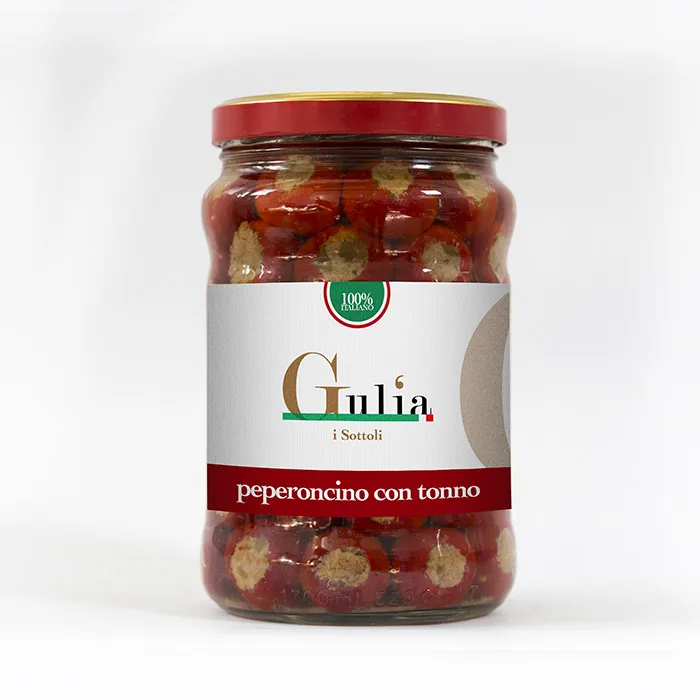 Премиум-качество, типичный итальянский Чили с тунцом в масле 340 г