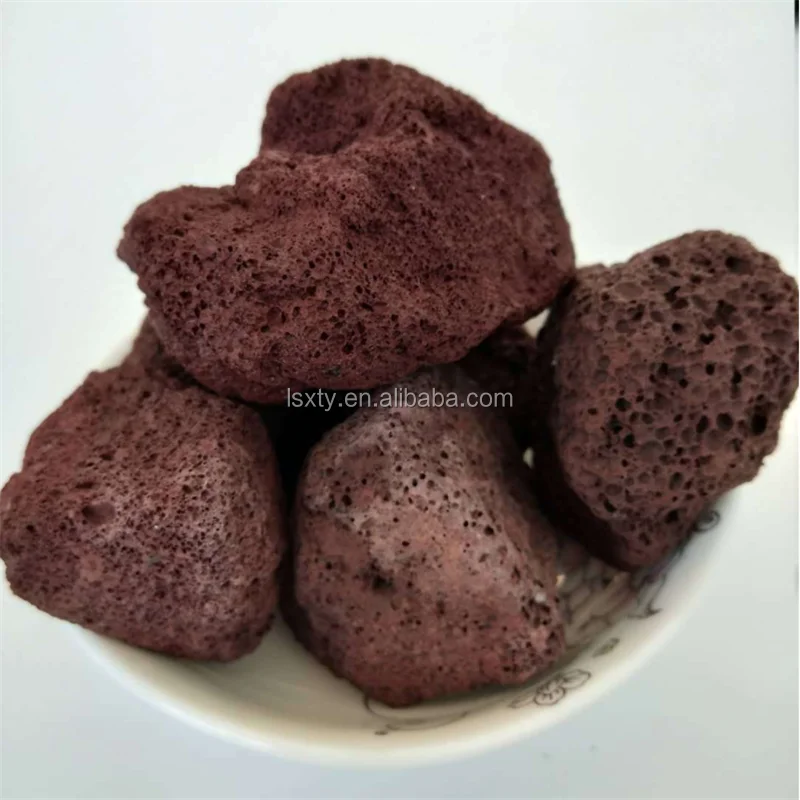 Хорошее качество недорогая цена пористый базальтовый камень лавовый для кислот и