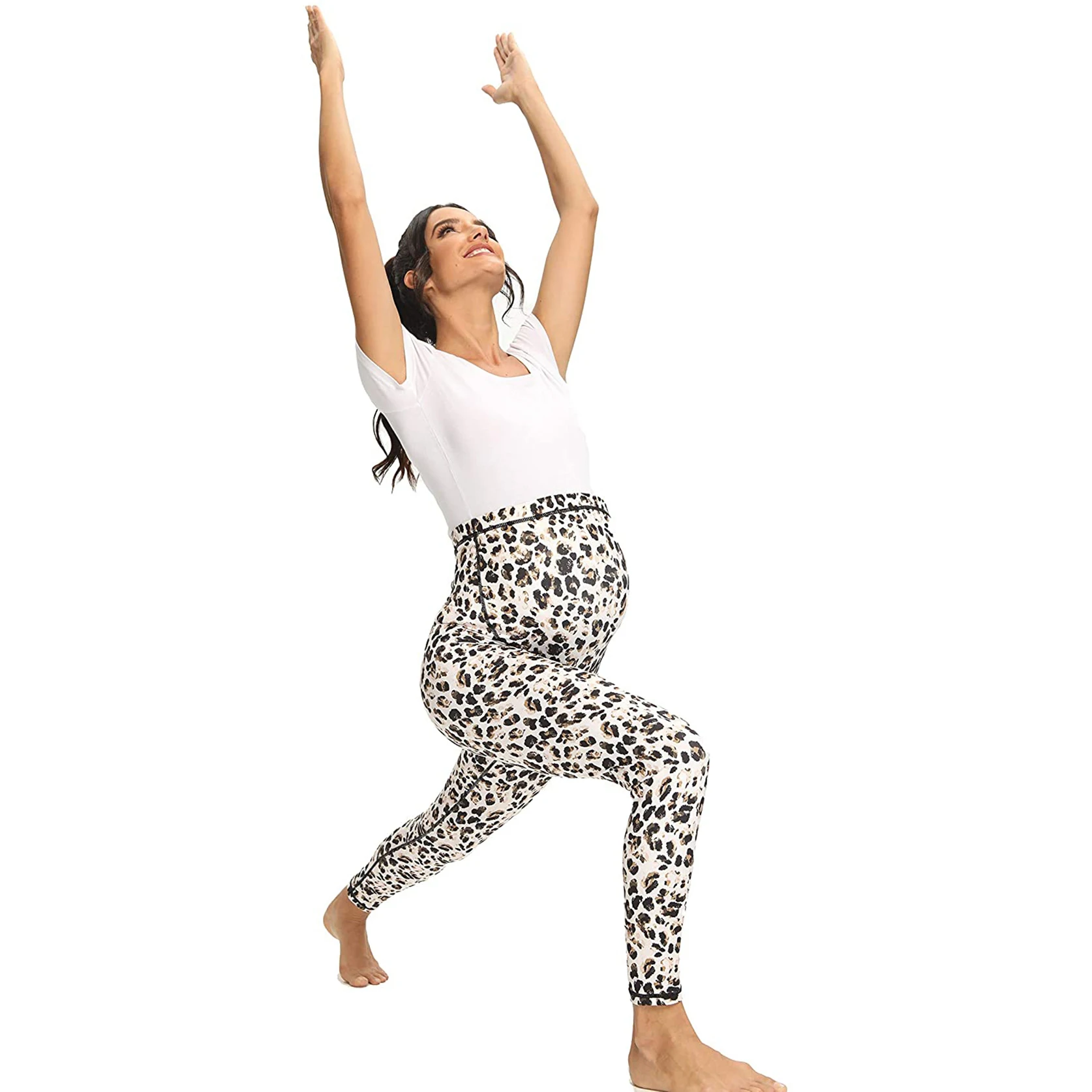 Women Pregnant Yoga Leggings Maternity Pant Mommy Pregnancy Clothes Elastic Belly Compression Pants