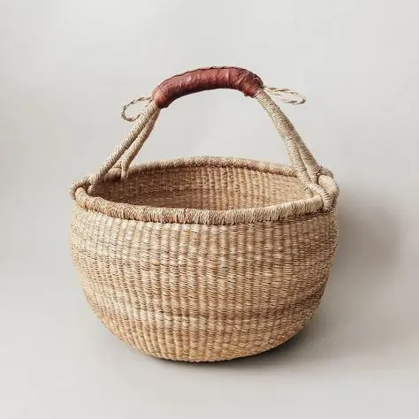 Convenient & Cheapest Prize Seagrass Bolga Basket Seagrass Eco-Friendly From Vietnam