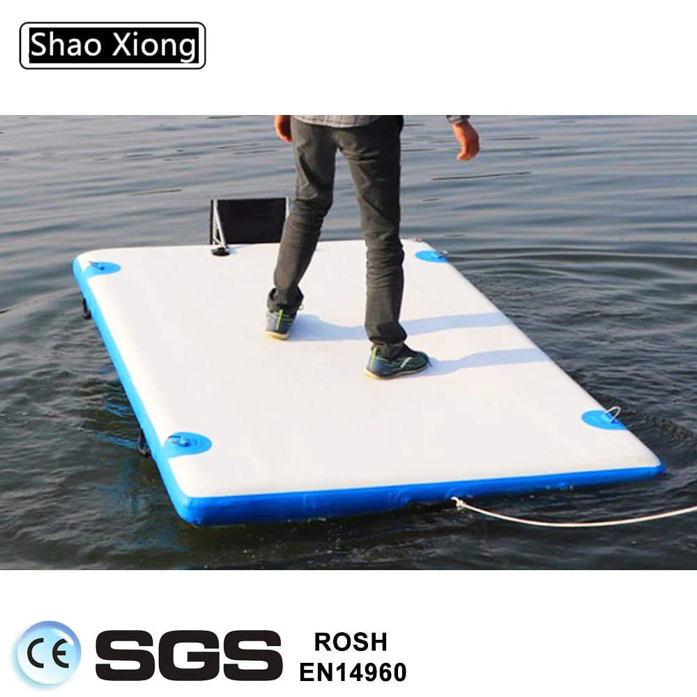 Fishing Magic Carpet Buoy Enhanced Water Floating Pontoon Swim Inflatable Fishing Floating Dock Platform for Sale