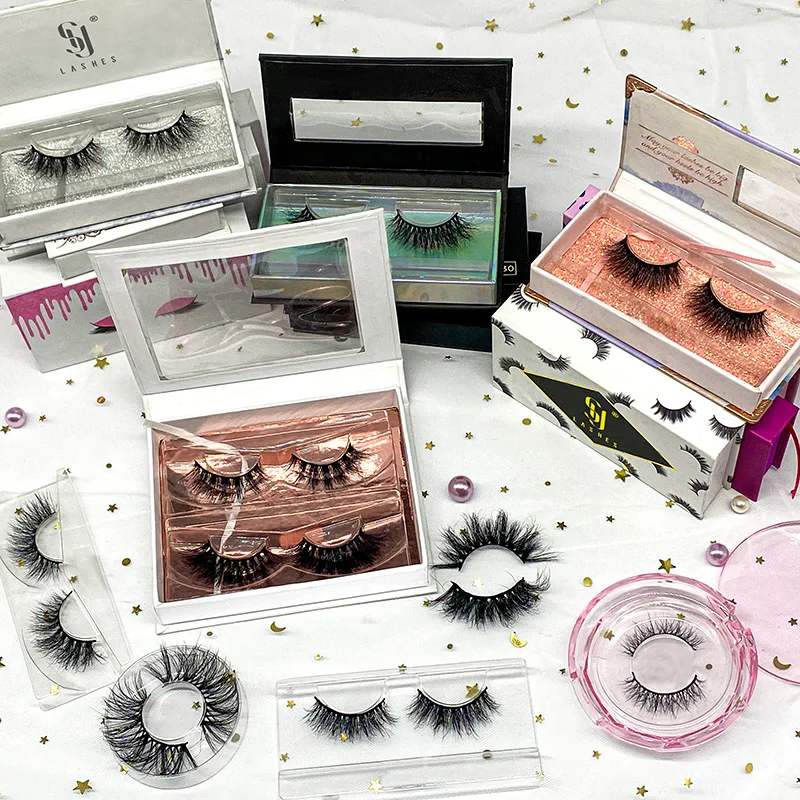 SY Customise Circle Heart Shaped Eyelash Box Packaging