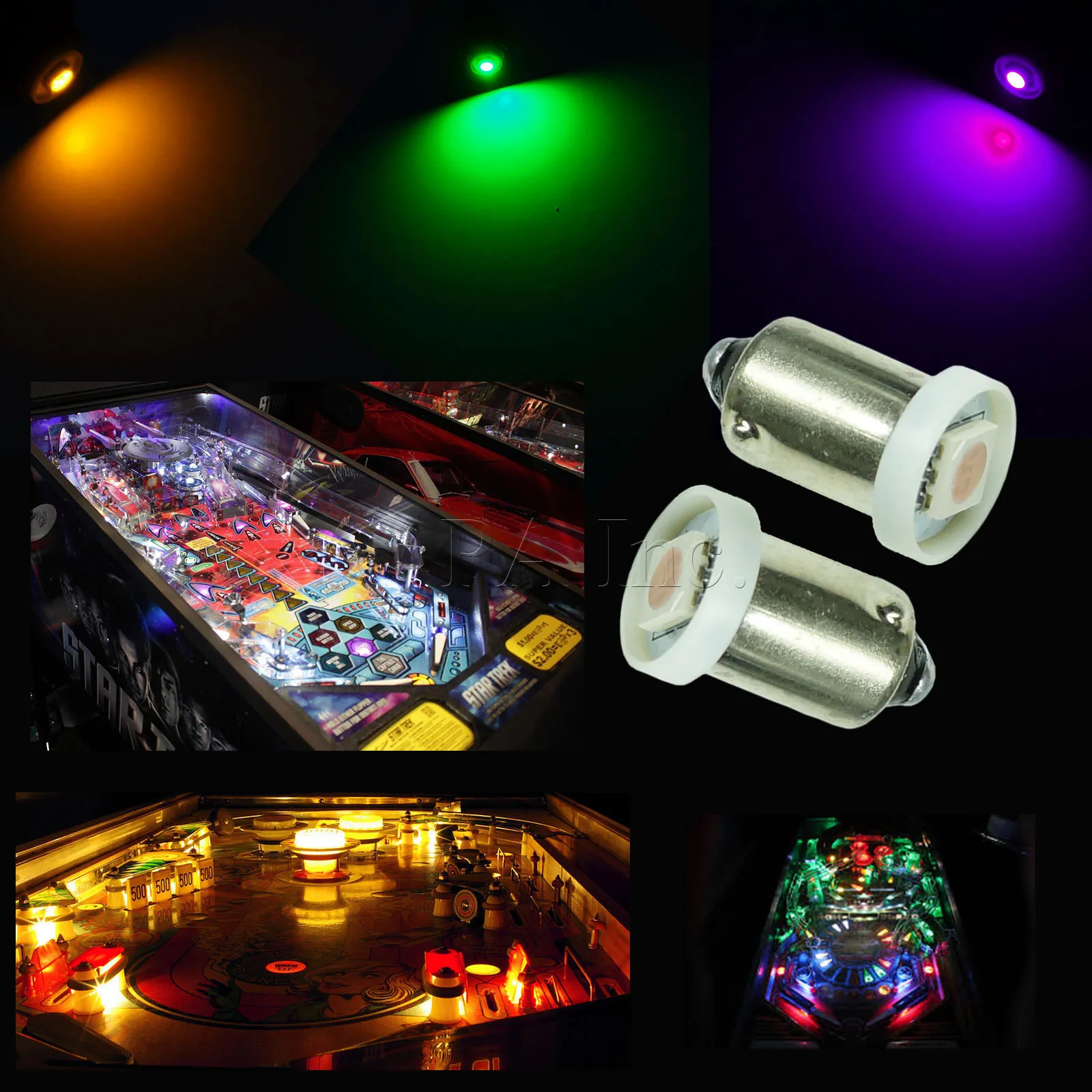 PA Pinball Light 1 SMD Ba9s #44 #47 6V For Pinball Machine LED Bulb AC/DC