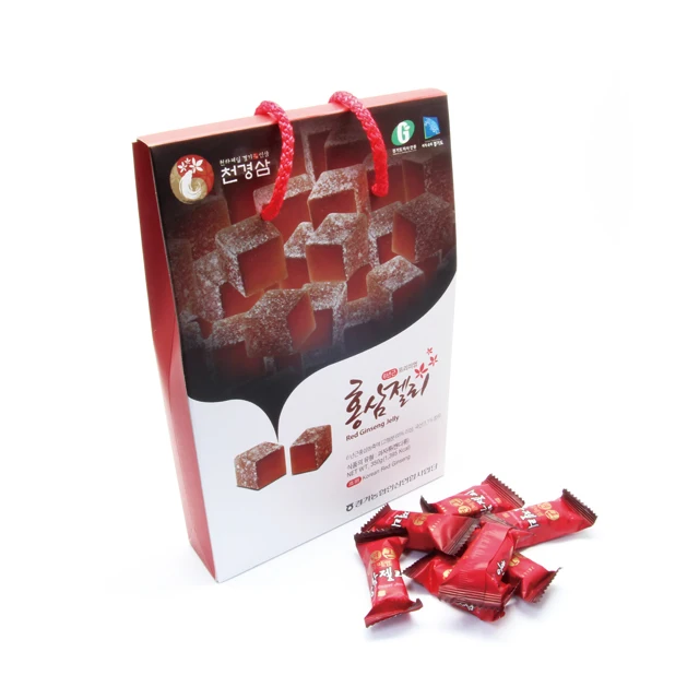 Korean K-Ginseng Gyeonggido 6 Years Panax Red Ginseng(Hongshen) Root Extract Containing Gummy Jelly (350g Pack)