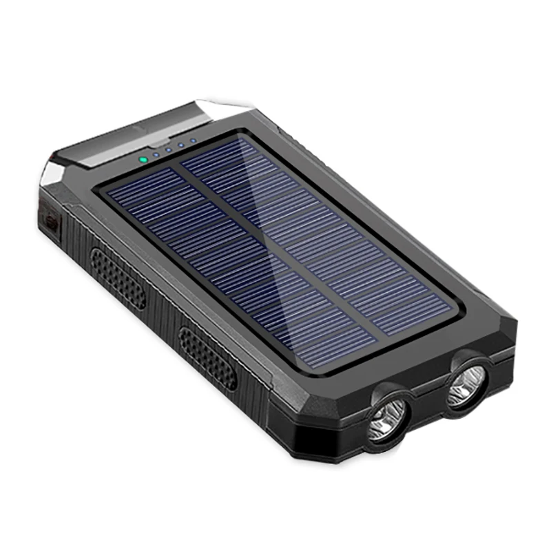
Portable Solar Power System Power Bank 20000mah Waterproof Solar Power Mobile Supply Station Solar Cell Phone Charger 