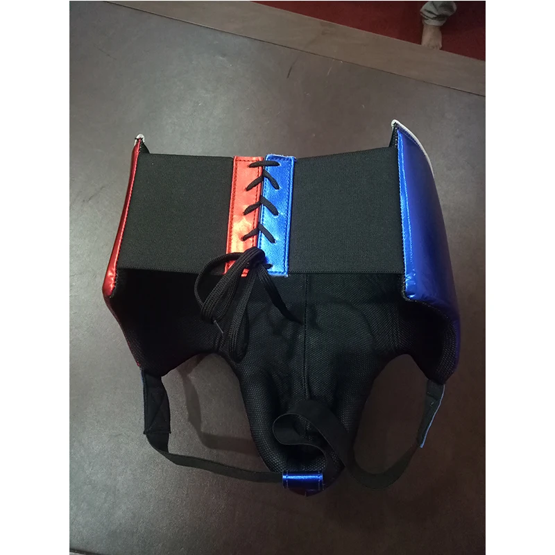 Hot Sale Customized Shiny metallic leather abdominal groin guard for MMA Thai boxing training for Men