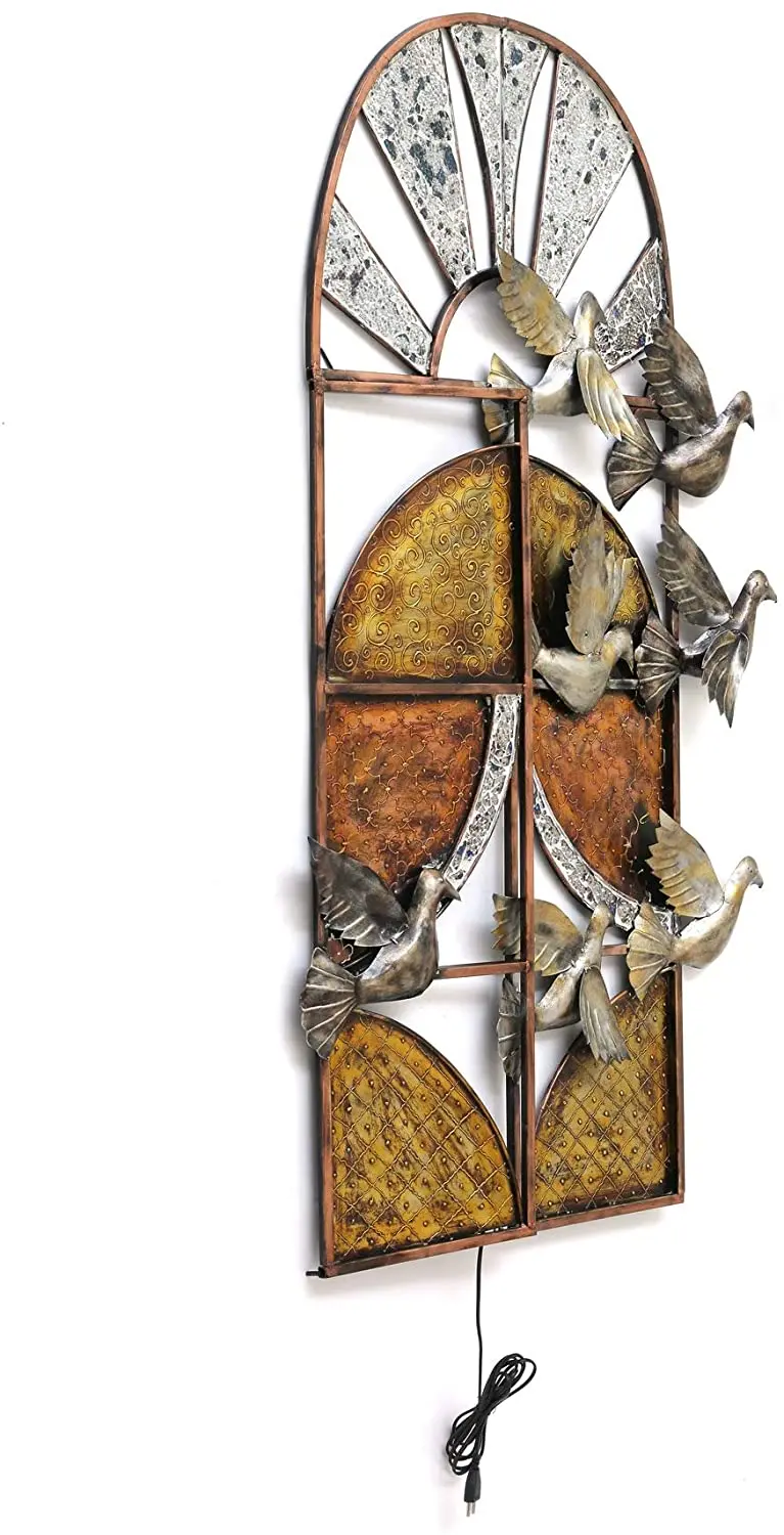  Металлические птицы летающие снаружи окна домашний декор