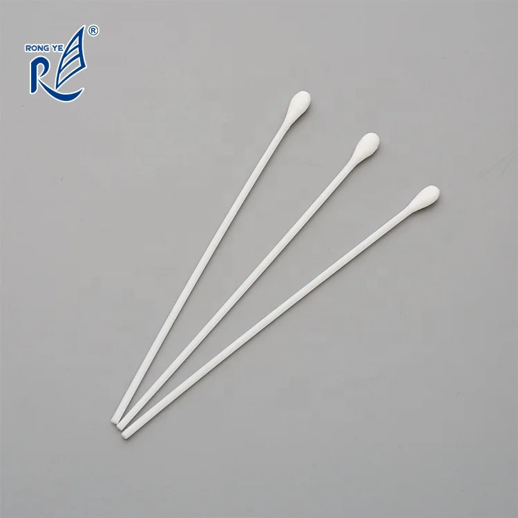 Sterile plastic stick cotton tip applicator swab