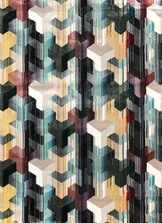 Роскошная оптовая цена для использования в помещении 11 мм тепловой набор полипропиленовые прямоугольные классические многоцветные тканые коврики