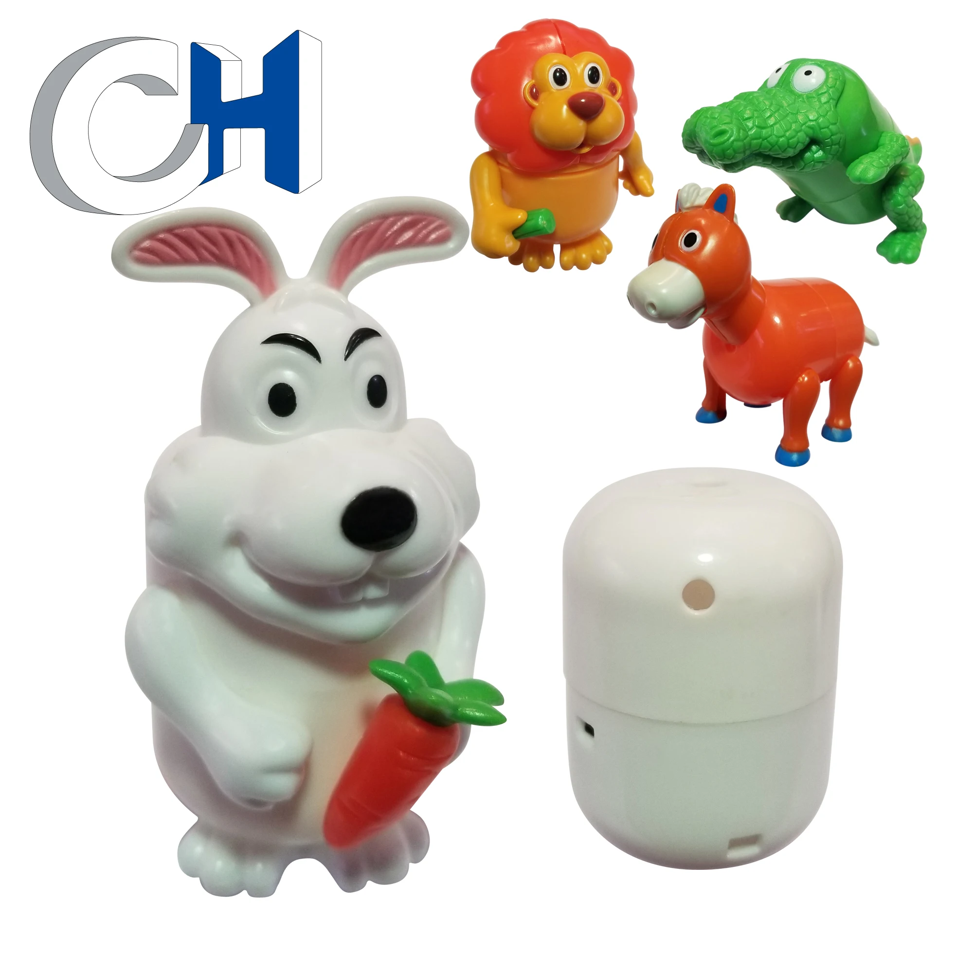 Factory price Funny Multicolor plastic Animal toys in capsule