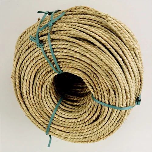 Dried seagrass woven rope material for making basket and bag twisted braided sea grass ropes rolls wholesale