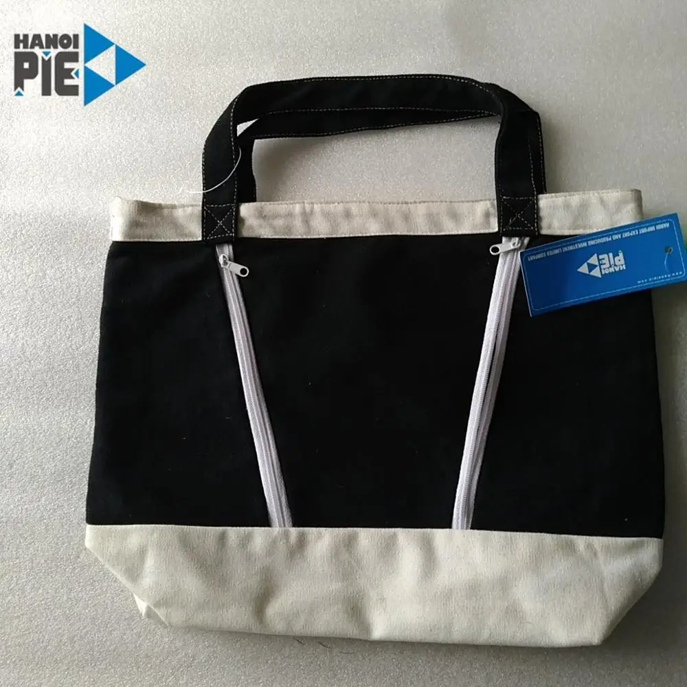 Custom Logo Canvas Cosmetic Bag Lightweight and Durable Travel Accessory with Open Closure and Alligator Pattern