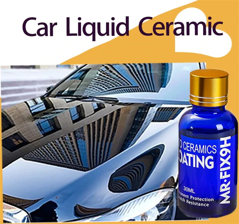 9H Car Liquid Ceramic Coat Super Hydrophobic Glass Coating Set Polysiloxane and Nano materials Car Polish