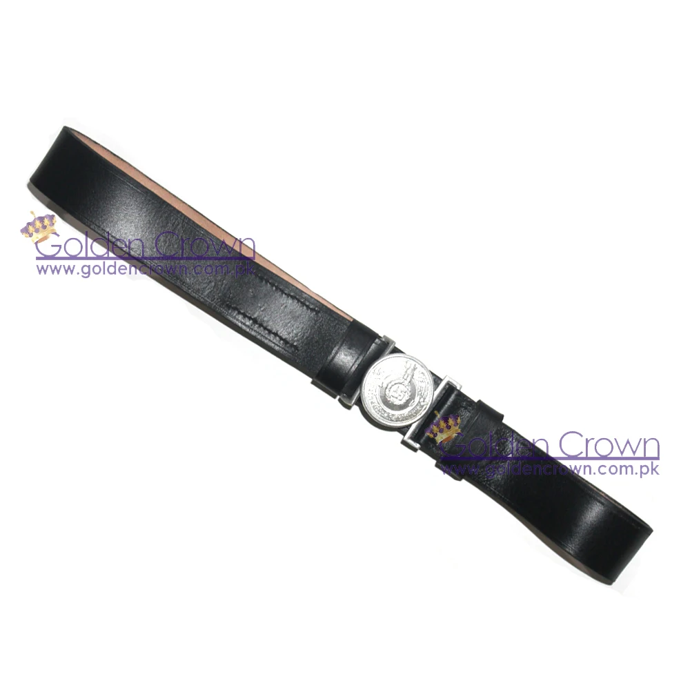 Немецкий черный кожаный ремень офицера SS | Ремень офицера SS