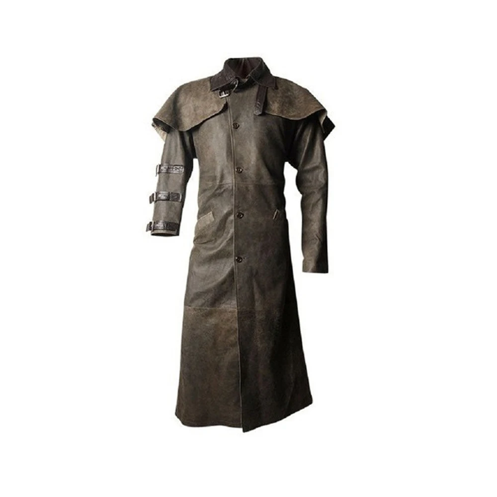 100% Pure Luxury Goat Sheep Leather Jackets Custom Jacket Leather and Fur Jacket Casual Trench Coat Men