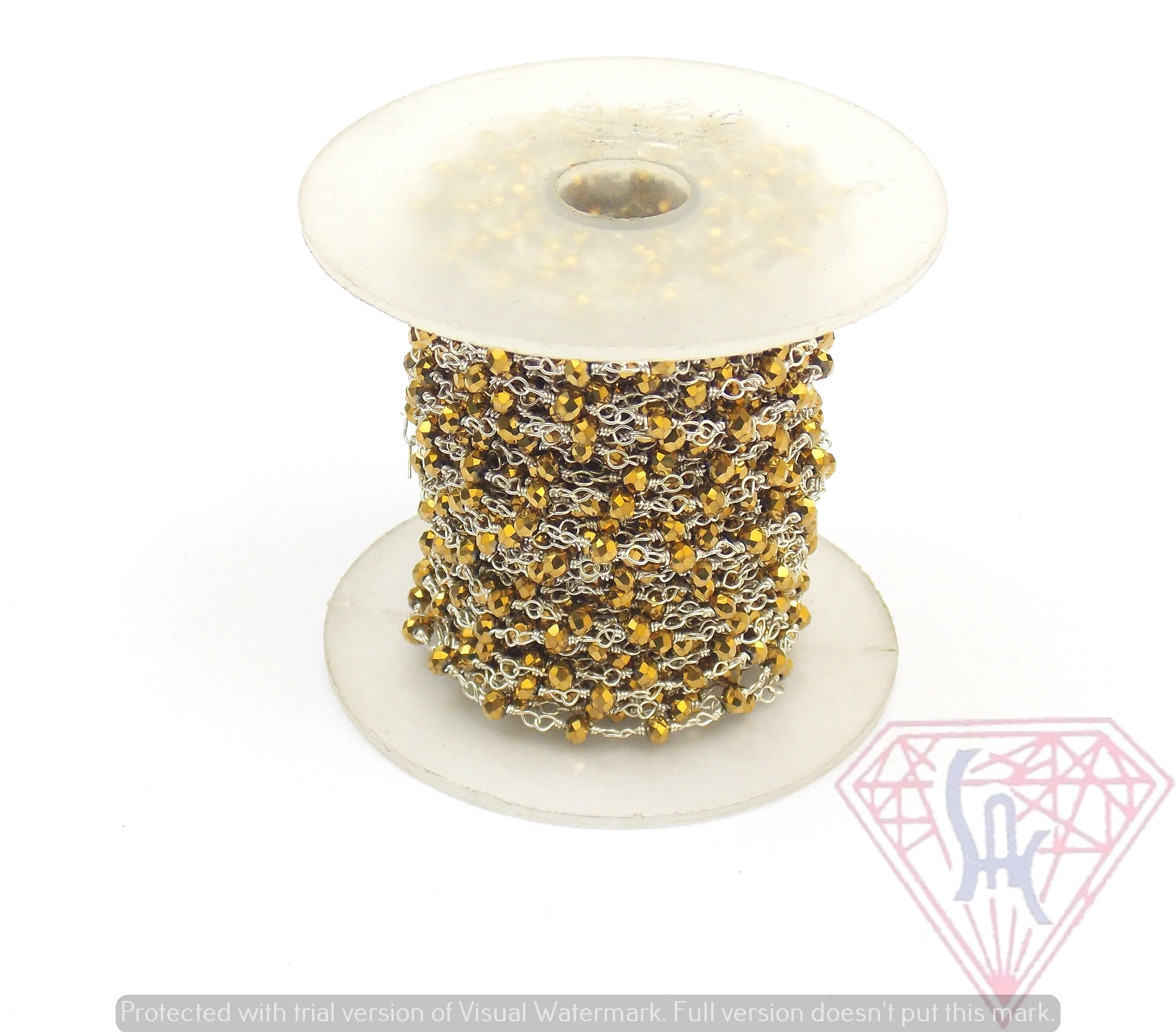 Wire Wrapped Rondelle Layered Waist Faceted Golden Natural Multi Gemstone  Pyrite Rosary  Coin Charm Chain