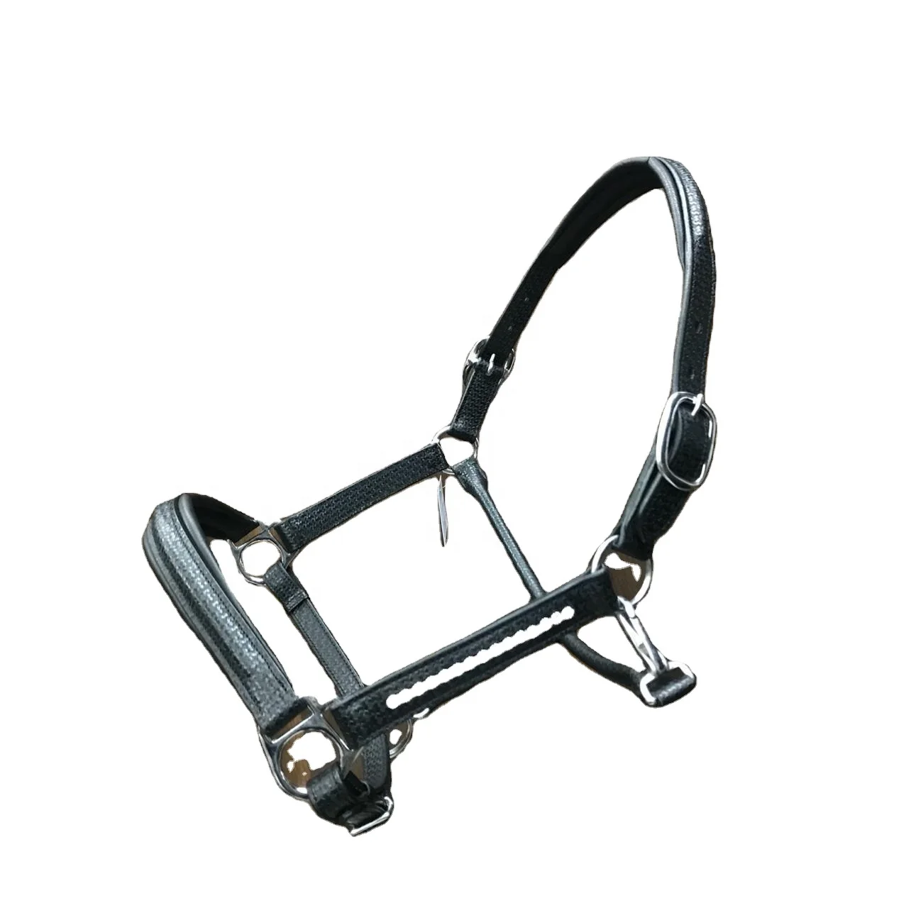 Halter Outdoor Sports Horse Riding & Training Genuine Cowhide Leather Halter With Crystal Bling Channels horse racing alter