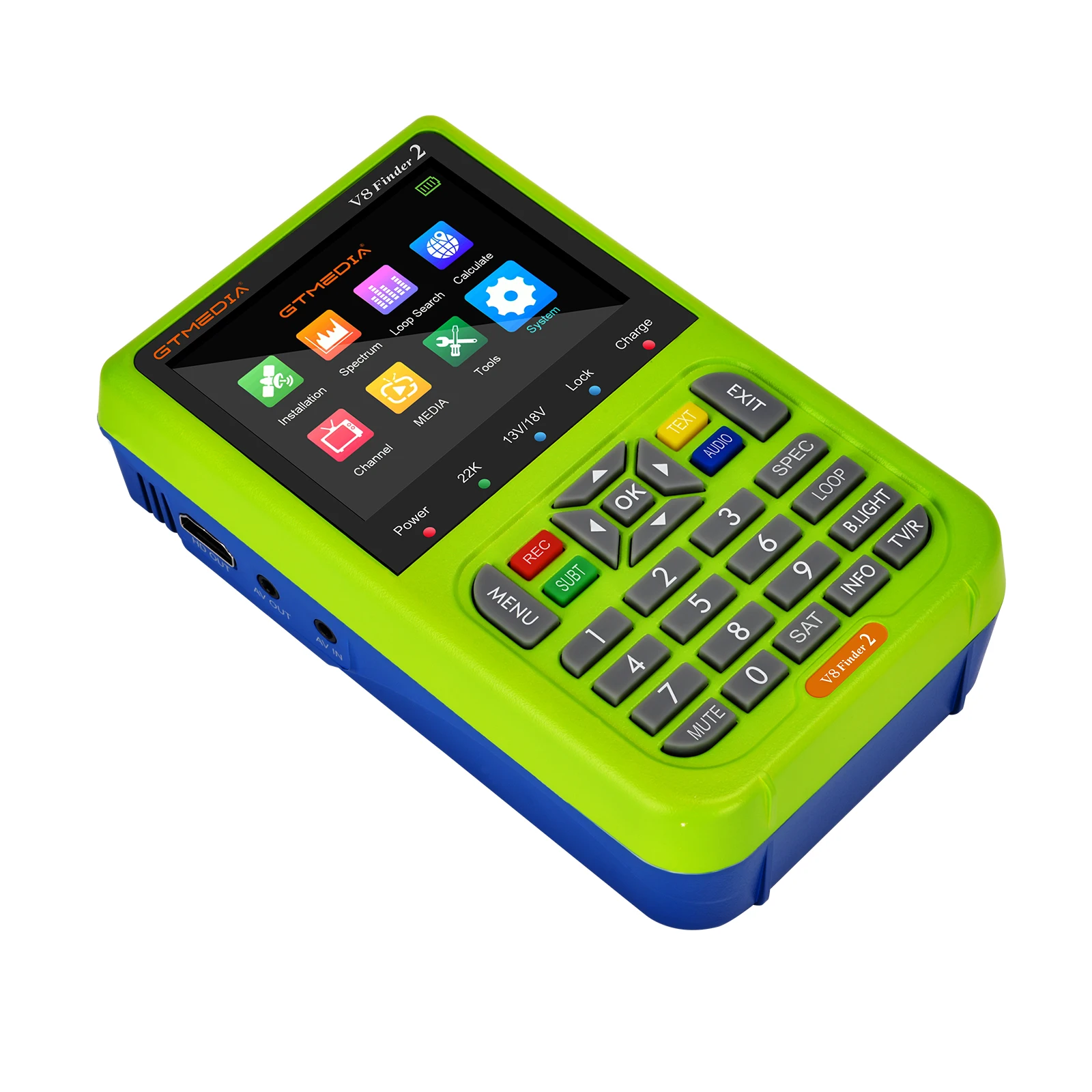 New GTMEDIA V8 Finder 2 SatFinder Digital Satellite Finder DVB-S/S2/S2X H.264 1080P HD Receptor TV Signal Receiver Sat Decoder