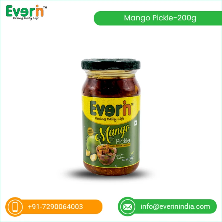 Индийский поставщик премиум диапазон пряный манго Pickle-200gm
