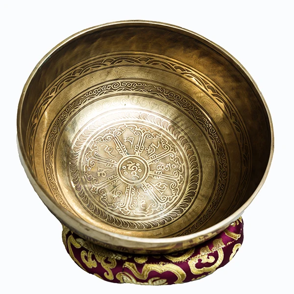 Nepal handmade chakra large alchemy sound mallet Tibetan bowls set case Singing bowl for meditation healing