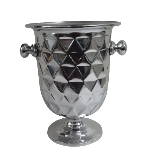 Manufacturer of Aluminum Ice Bucket Handcrafted Artisan Aluminum Champagne and Wine Chiller