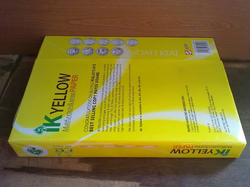 IK Yellow Copy Paper A4 80gsm, 70gsm
