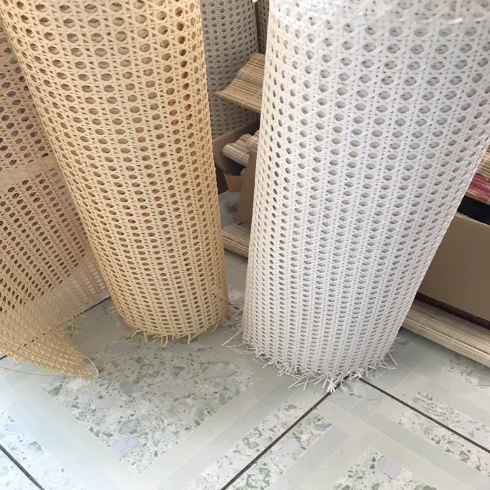 Mesh Bleached rattan webbing cane raw material for furnitures